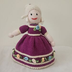 Cinderella Hand Knitted Topsy Turvy Doll Montesori Waldorf